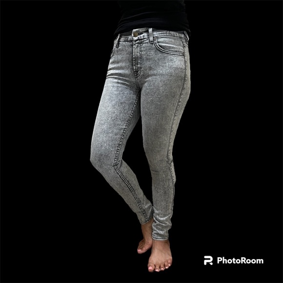 7 For All Mankind Denim - Women’s 7 for all Mankind Jeans, Midrise Ankle Skinny, Gray